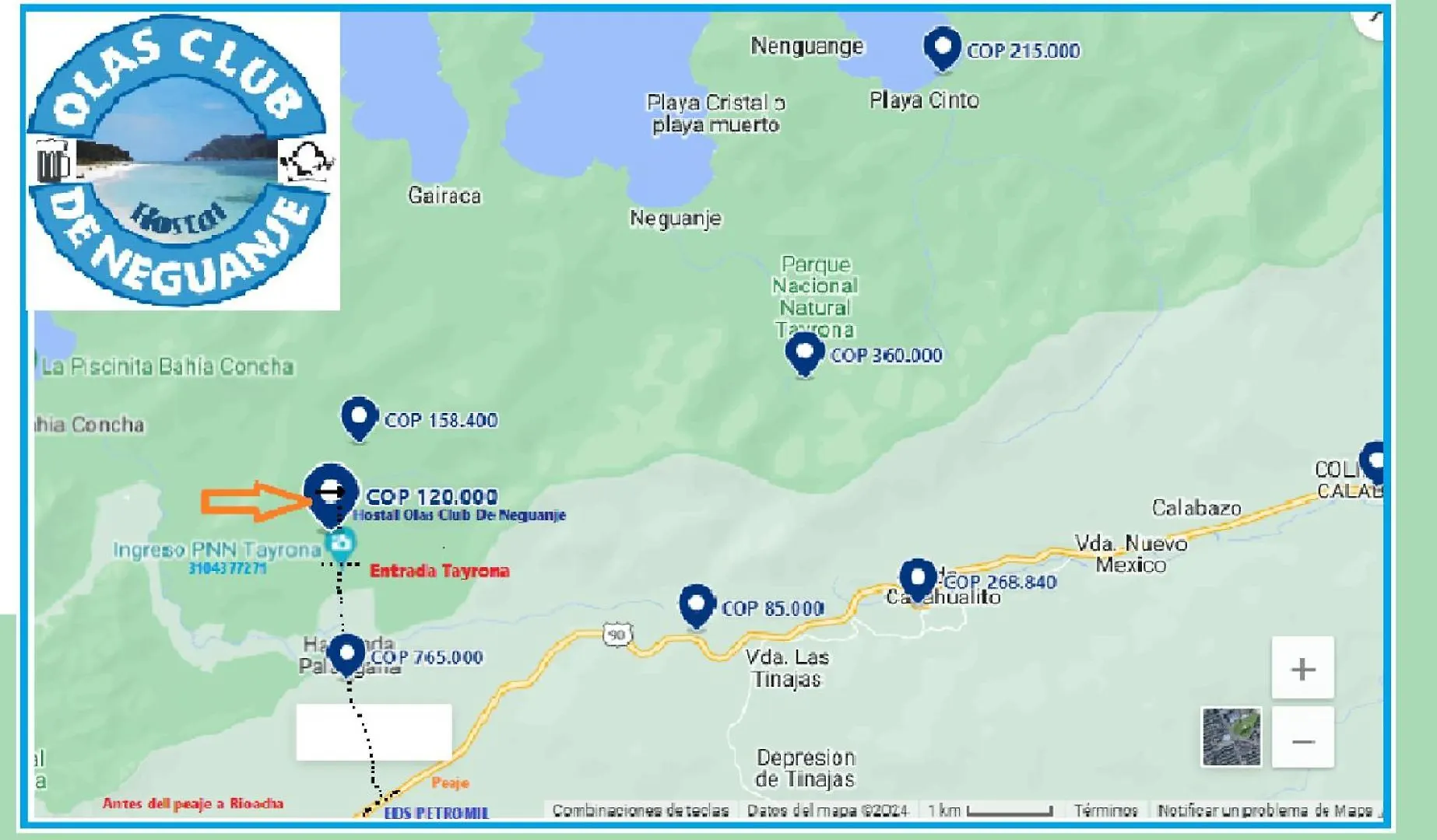 Hostal Olas Club De Neguanje -Tayrona Santa Marta  Casa rural Santa Marta (Magdalena)